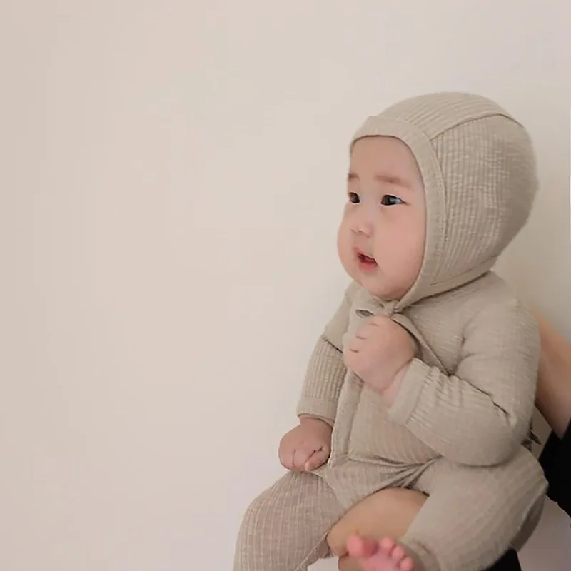 

HoneyCherry Autumn New Long-sleeved Elastic Leotard Set Baby Girl Outfits Baby Boy Clothing