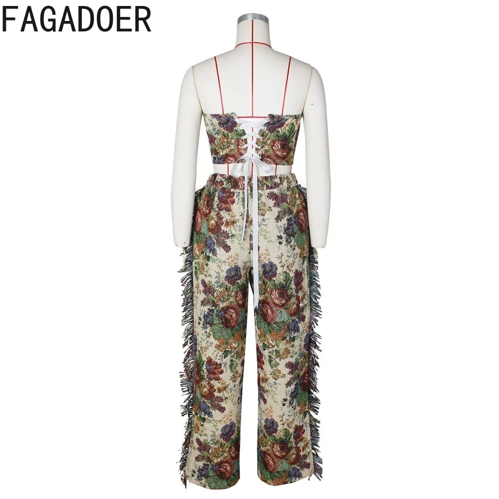 Женский комплект из двух предметов без рукавов с открытой спиной и цветочным