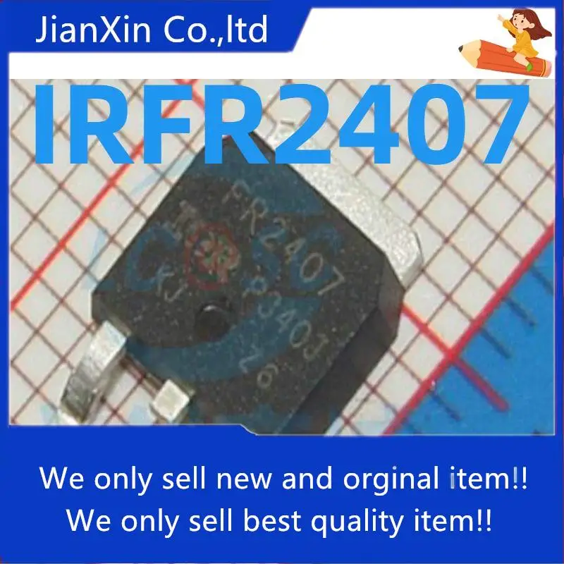 

10 шт. 100% оригинальный новый IRFR2407TR IRFR2407TRPBF TO-252-3 Nch 75V/42A