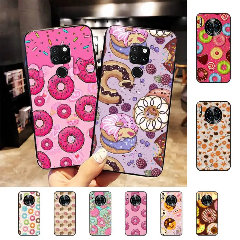 

Cute Cartoon Donut Phone Case for Samsung A51 A30s A52 A71 A12 for Huawei Honor 10i for OPPO vivo Y11 cover