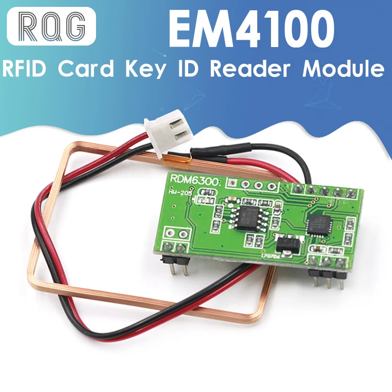 

125Khz EM4100 RFID Card Key ID Reader Module RDM6300 (RDM630) For Arduino