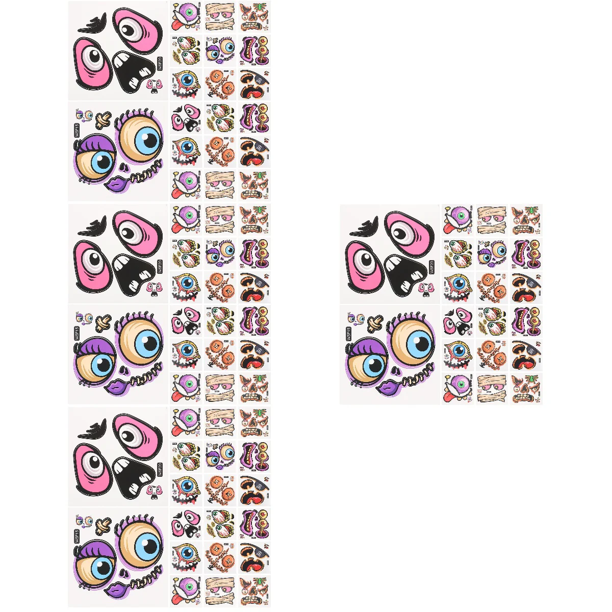 

80 Sheets Unique DIY Decals Party Adhesive Decals Stickers