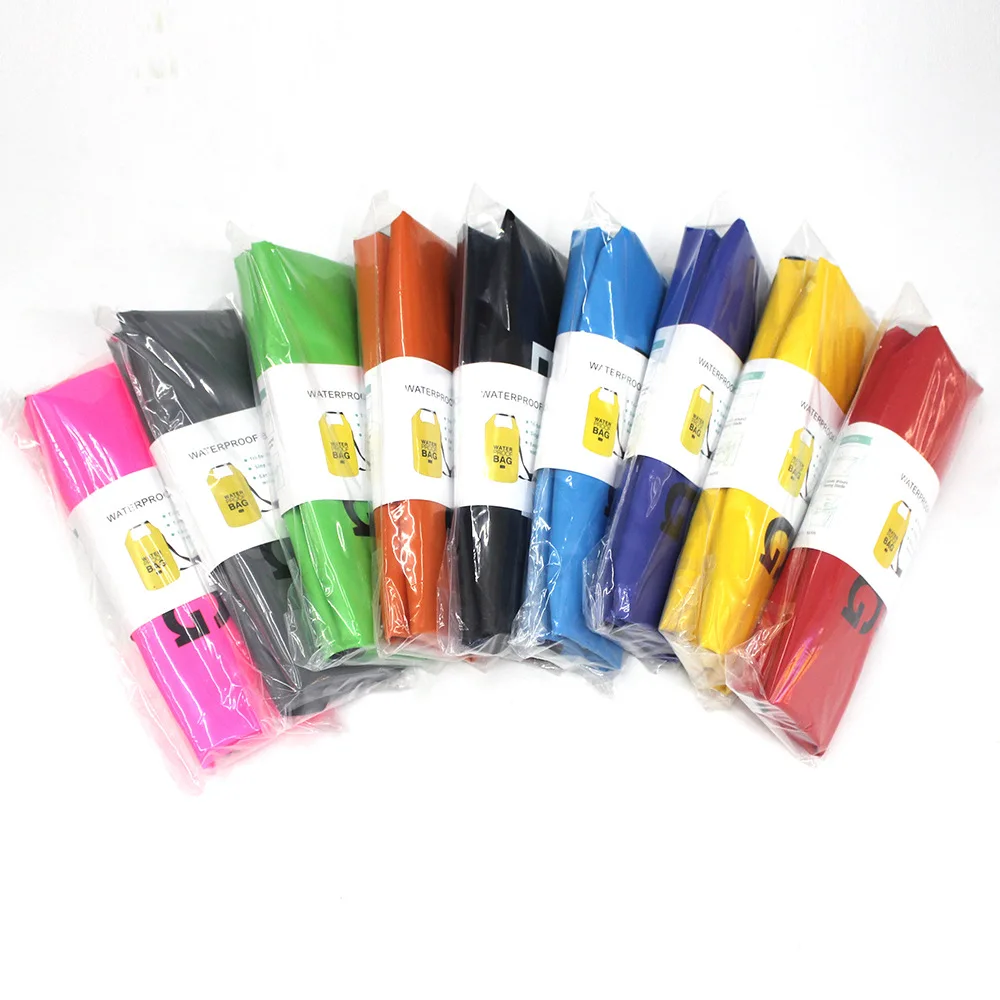 500D PVC 2L-30L Waterproof Swimming Bag Dry Sack Fishing Boating Kayaking Storage Drifting Rafting Bag  Bolsa Impermeable
