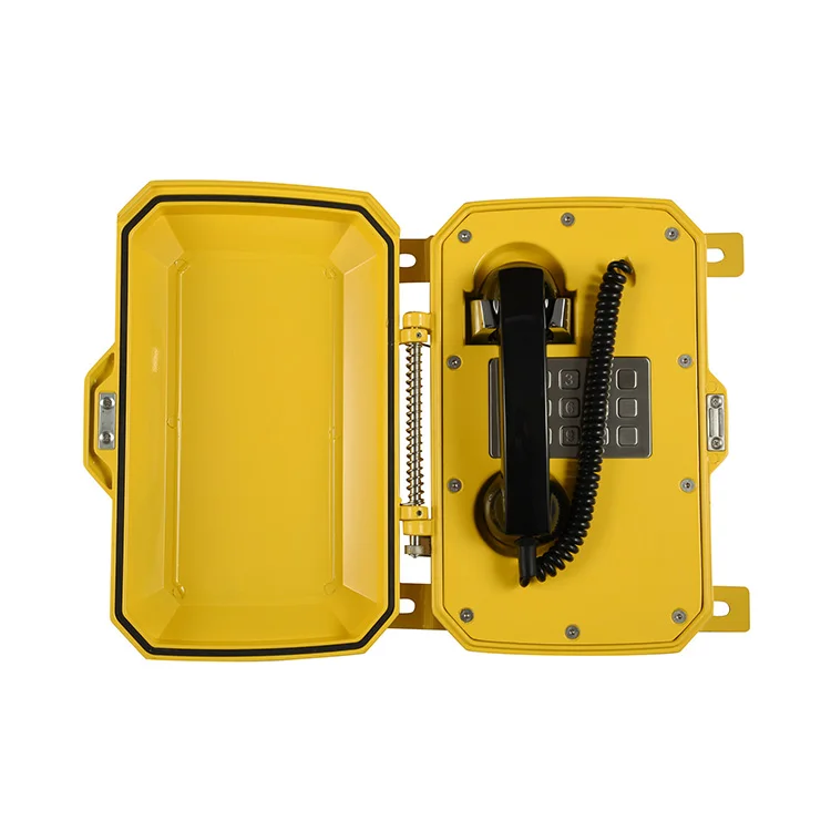 

analog Aluminum Alloy case industrial Weather Resistant telephone for under ground stations