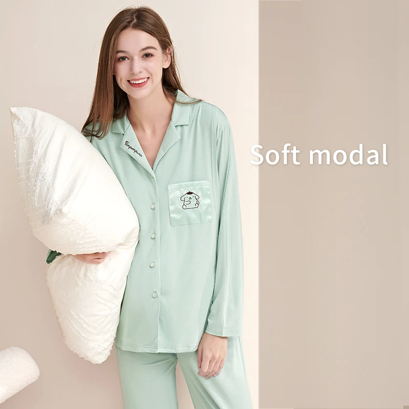 YATEMAO-Conjunto de pijama de lactancia para mujer, ropa de dormir premamá de manga larga, nuevo