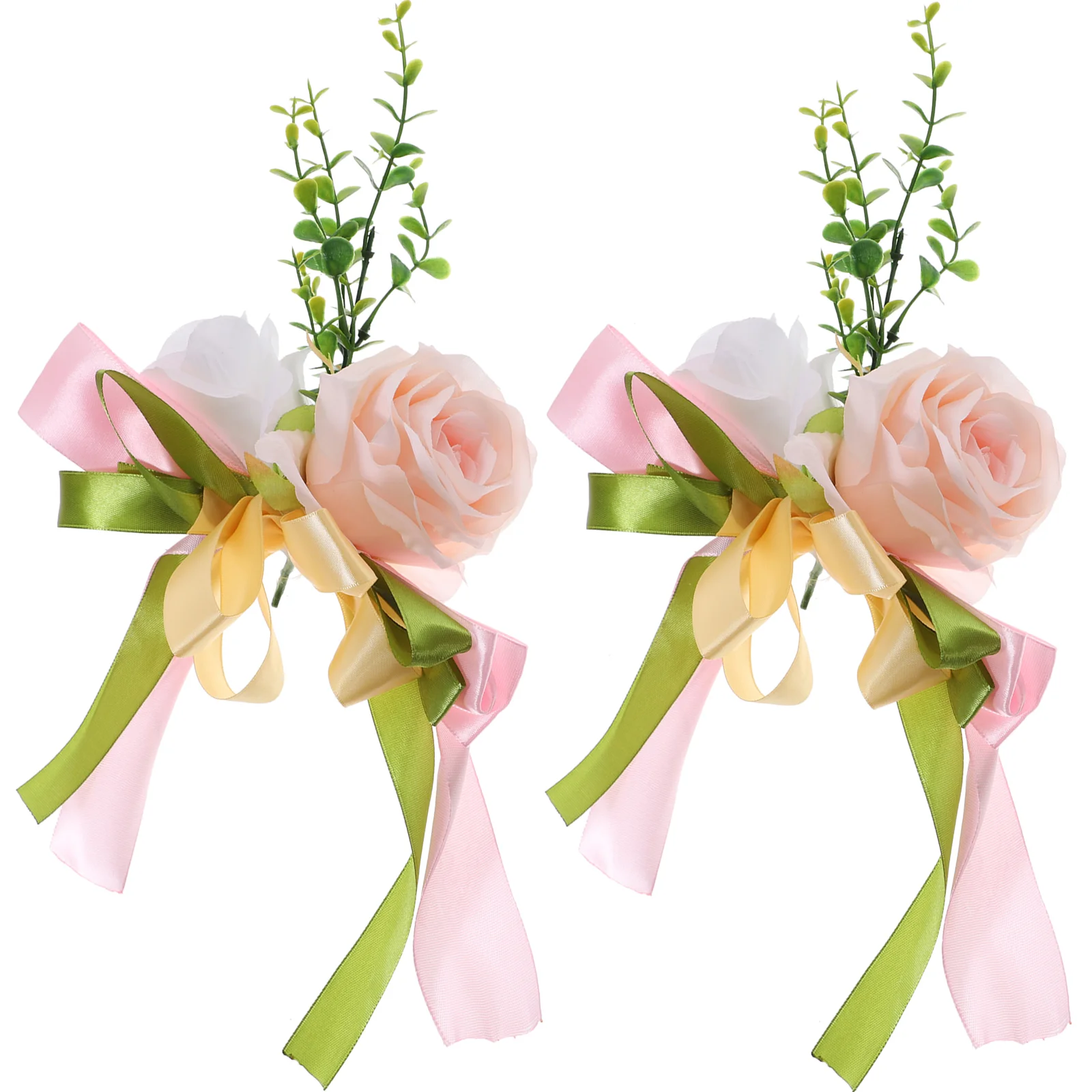 

Wedding Artificial Flower Flowers Decorations Car Rose Roses Ribbon Bouquet Decorative Decoration Decor Fake Bridal Kit Faux