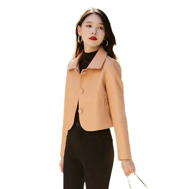 Женская кожаная куртка Haining