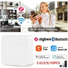 Aubess 10 шт. умный многорежимный шлюз Tuya WiFi + Bluetooth-совместимый + многопротокольный шлюз Zigbee умный пульт дистанционного управления