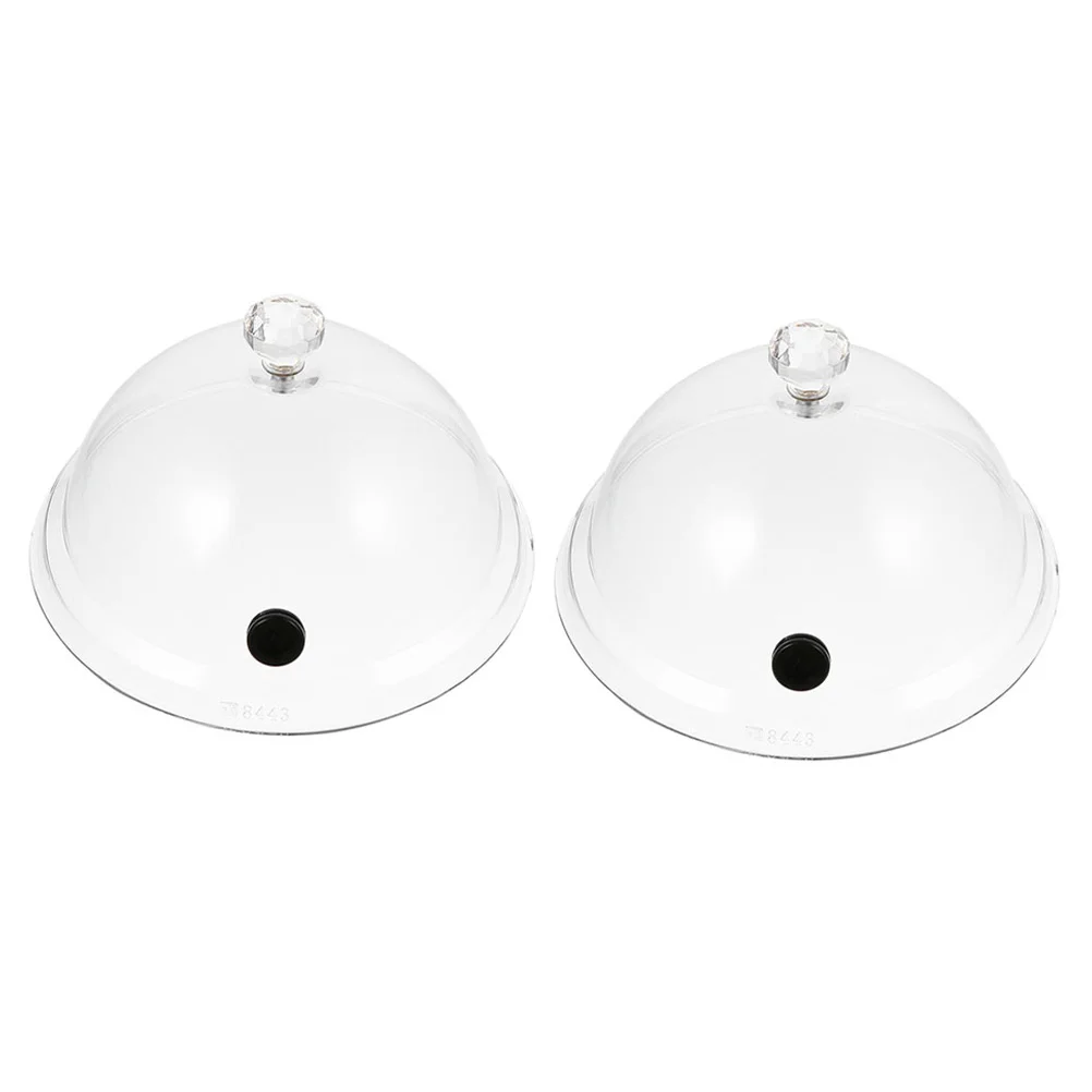 

Cover Dome Fooddessert Cloche Lid Cake Infuser Display Snack Bell Showcase Protector Screen Plate Transparent Dish