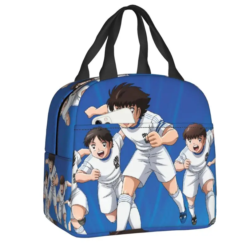

Персонализированная сумка для обеда Captain Tsubasa Newteam, Женский термоохлаждающий изолированный Ланч-бокс для взрослых и офиса