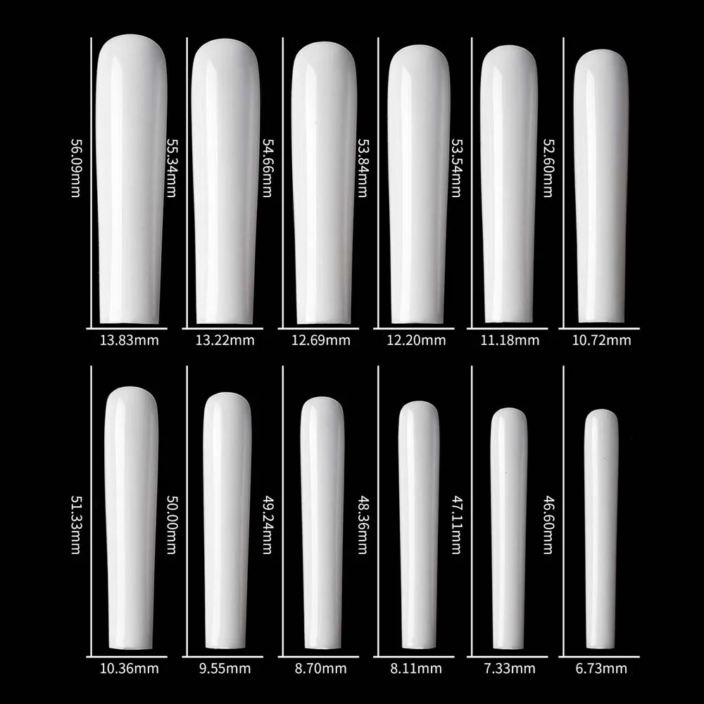120 шт./упаковка акриловые накладные ногти размеры до 3XL