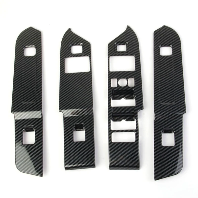 

For Land Rover Defender 2020 2021 Car Door Window Lift Switch Button Panel Cover Trim Frame Accessories,Carbon Fiber ABS