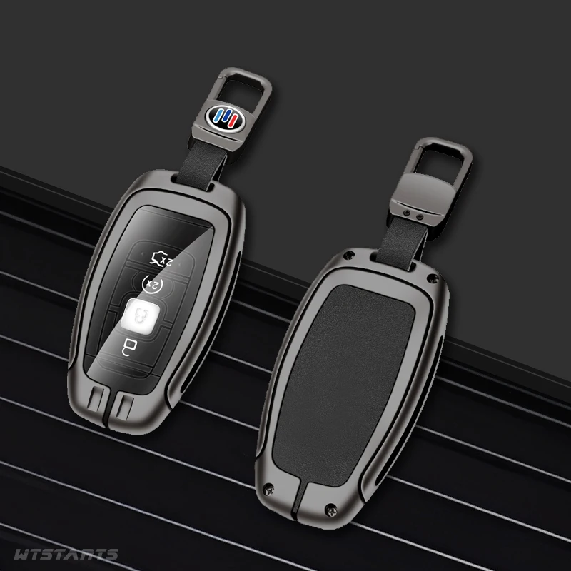 

Zinc Alloy Car Leather Keychain Case For Lincoln Continental Navigator MKZ MKC MKX Key Protection Case Interior Accessories