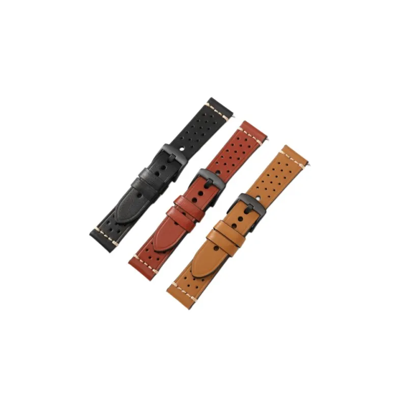 

Wholesale 10PCS/Lot 18MM 20MM 22MM 24MM Genuine Cow Leather Watch Bands Watch Straps Quick Release Spring Bar For MOTOGearS3