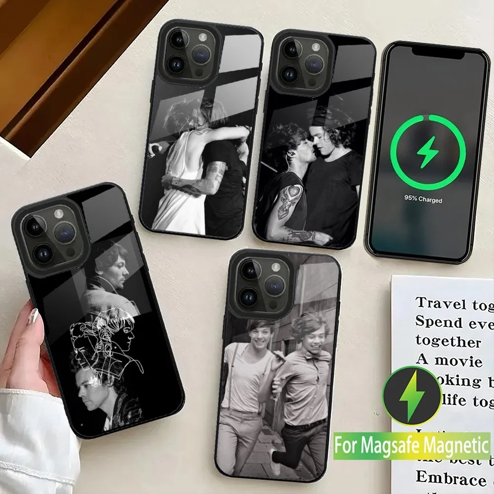 Чехол для телефона Larry Stylinson Gay Singer iPhone 16 15 14 13 12 11 Plus Pro Max Mini Magsafe с магнитной