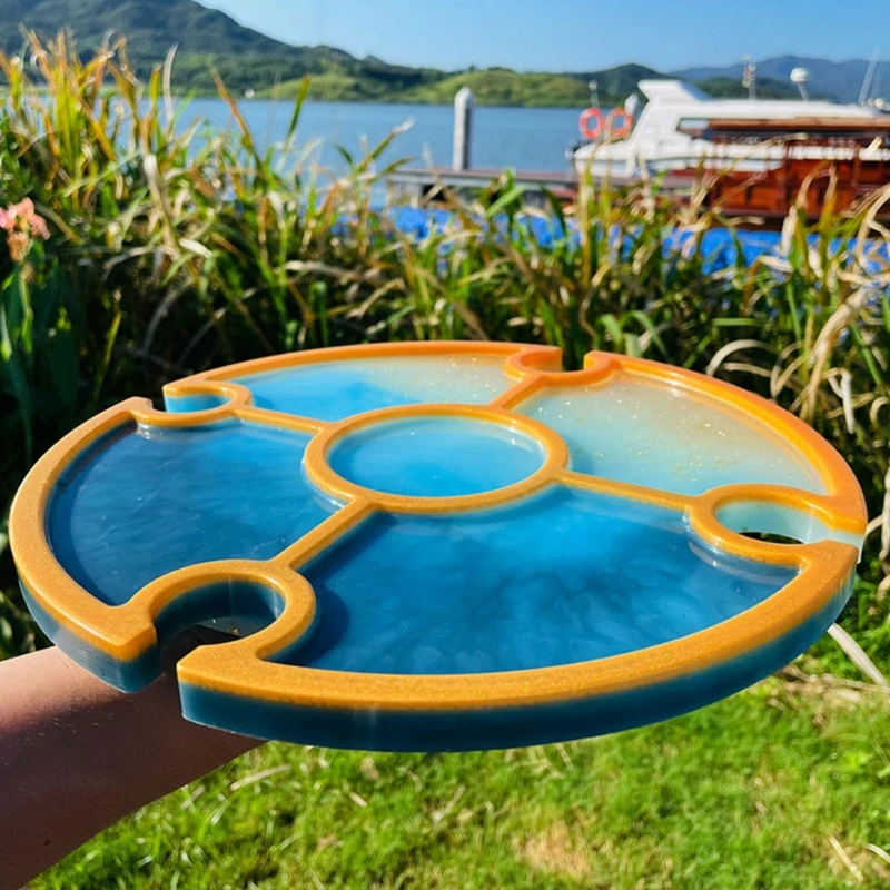 

Пляжный обеденный стол, тарелка, форма для эпоксидной смолы, сервировочный поднос, силиконовая форма, сделай сам, украшения, для