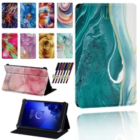 tablet case for alcatel 1t 7 103t 8 10a3 10 tablet watercolor pattern foldable anti fall universal protective cover