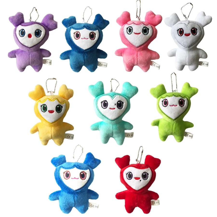 

10cm superstar plush toy cartoon animal Momo cute doll key chain Plush child Christmas gift Rainbow friend plush toy doll