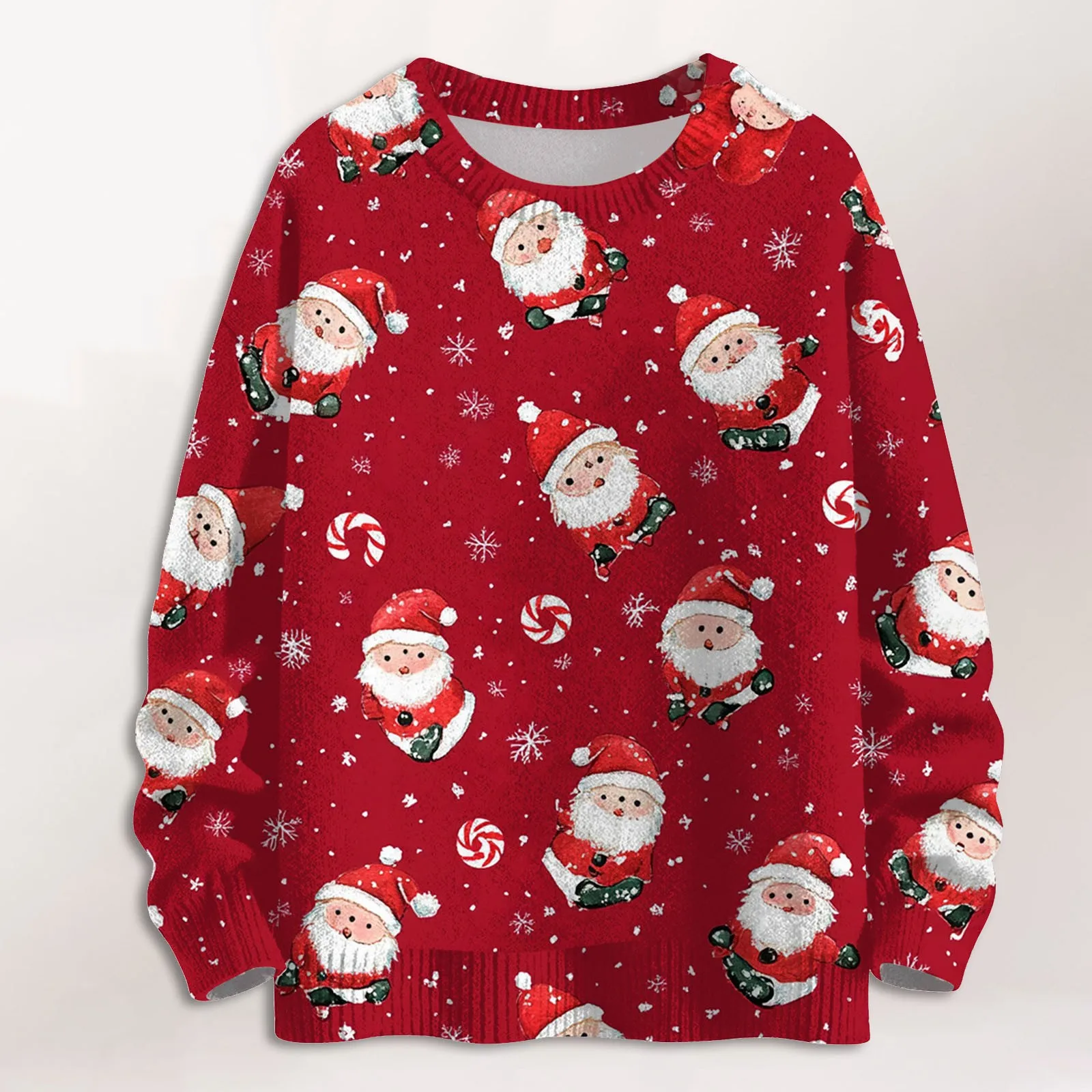 Осень-зима женская новая рождественская трикотажная одежда со снеговиком