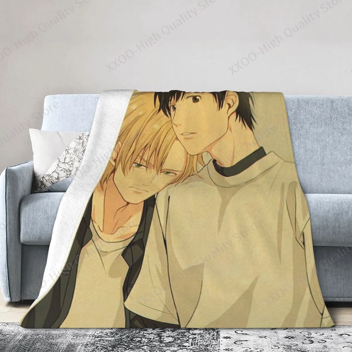 

Animated Banana Fish - 3d Sofa Bed Blanket Super Soft Warm Fine Wool Comfortable Luxurious Plush Blanket Flannel Sherpa Blanket