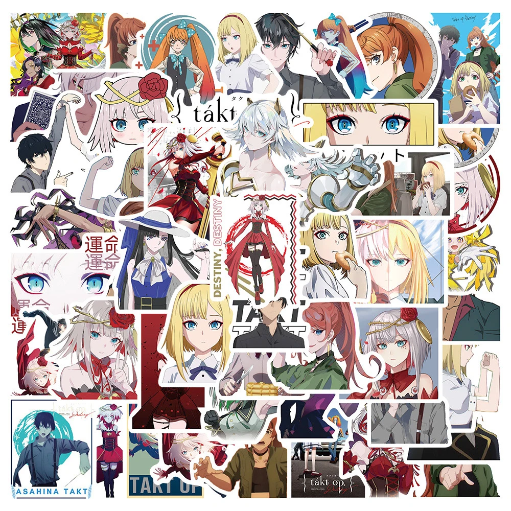 

10/30/50pcs/piece Anime Game takt op.Destiny Decal Stickers For Cartoon Cars Water cups Furniture Luggage Skateboards Computers
