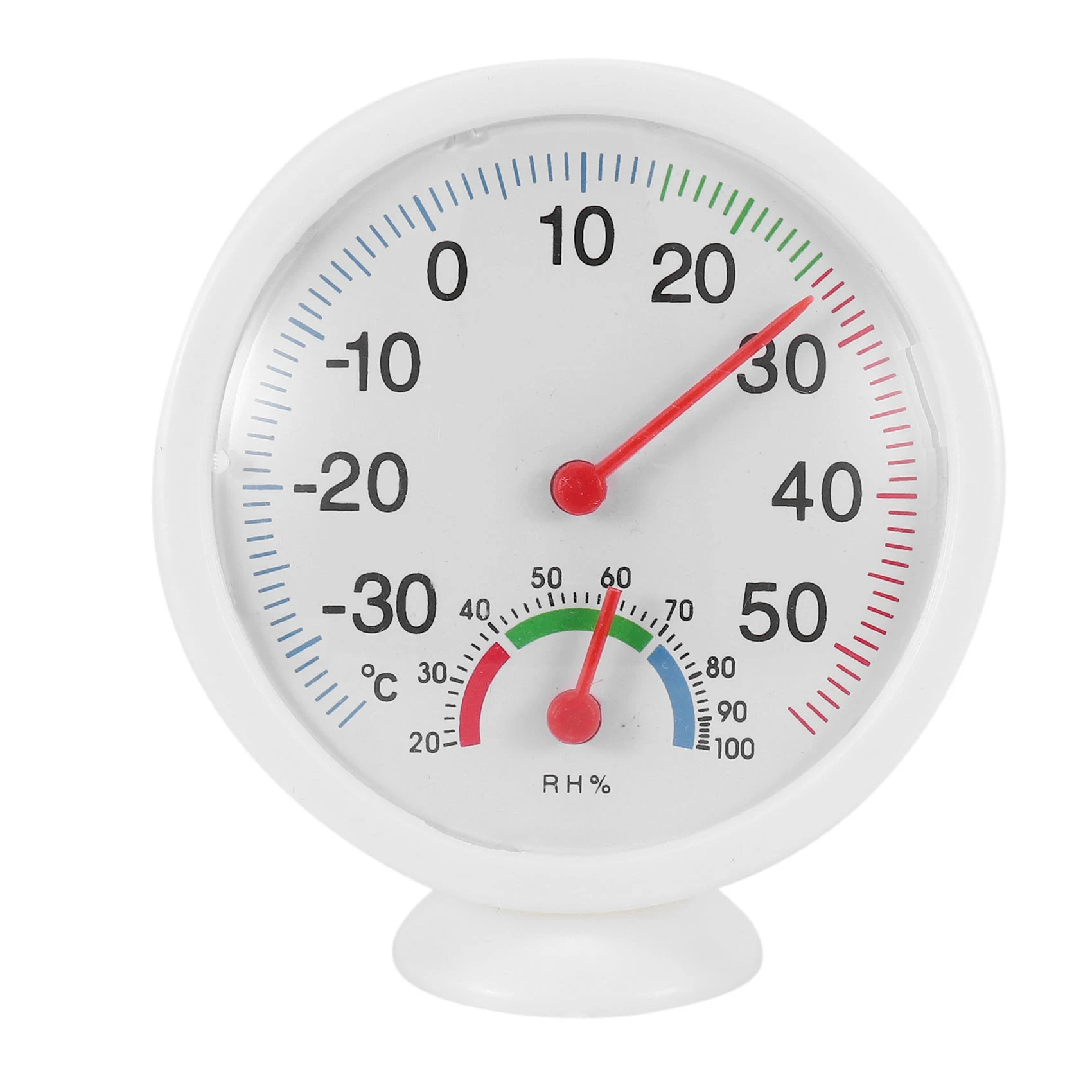 

Thermometer hygrometer needle round dial TESTER interior exterior white