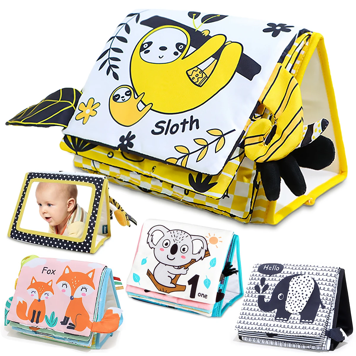 Животик Детское Напольное Зеркало Сенсорные Игрушки Монтессори Развивающие Для