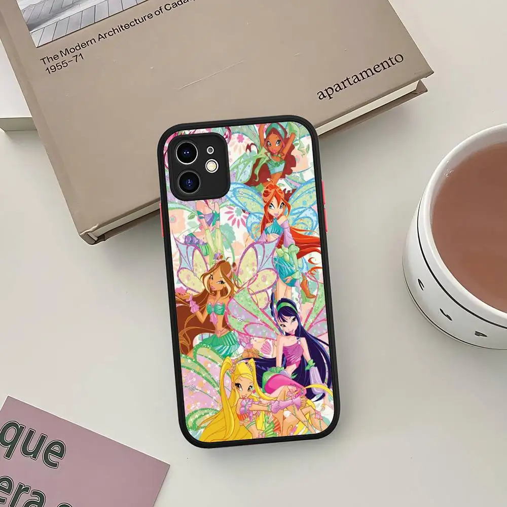 Фото Стильный и милый чехол Winx Club для iPhone 16, 15, 14 Plus, 15, 13, 12, 11 Pro Max, X, XS MAX, матовый №4
