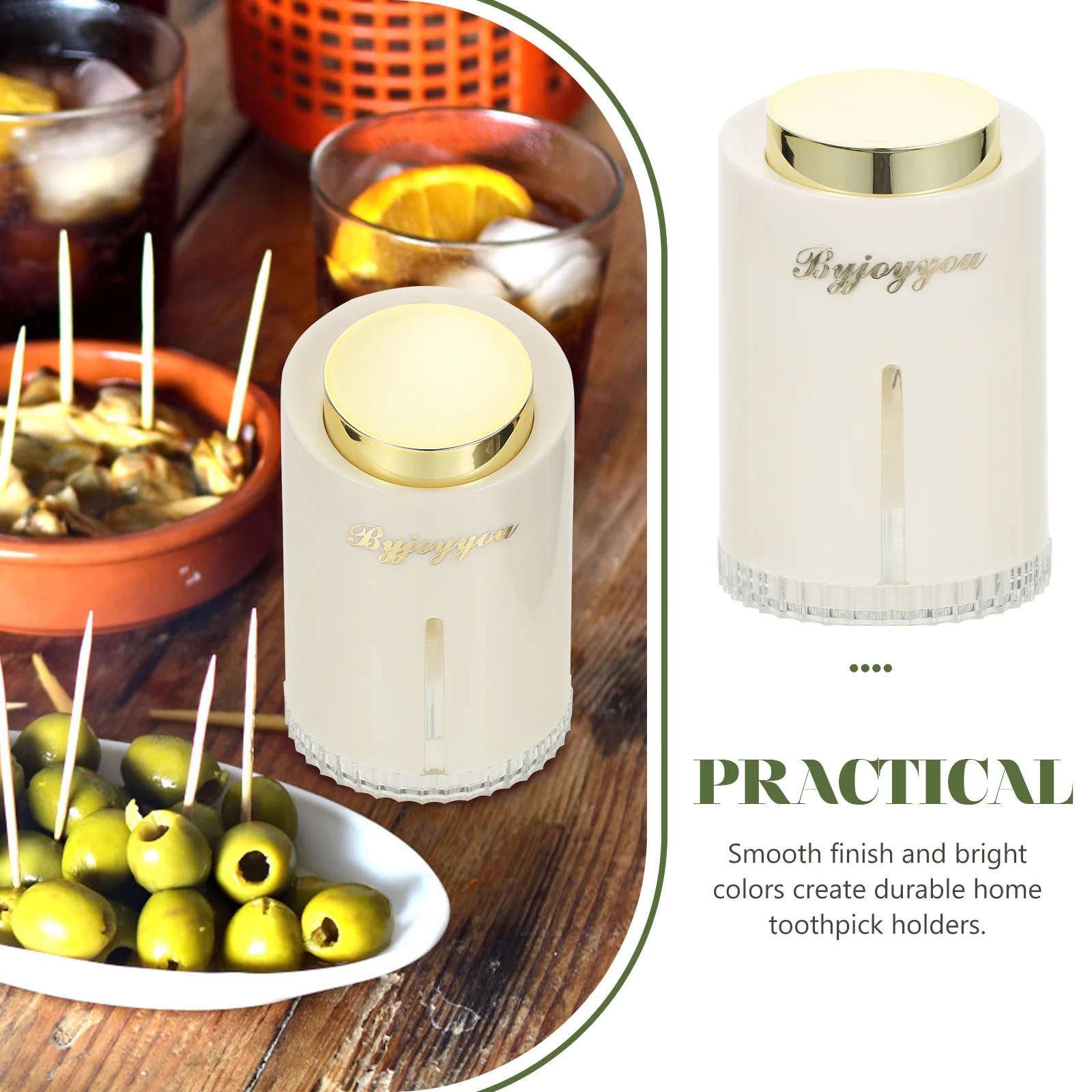 Настольный держатель для зубочисток с крышкой акриловый пресс-тип домашний