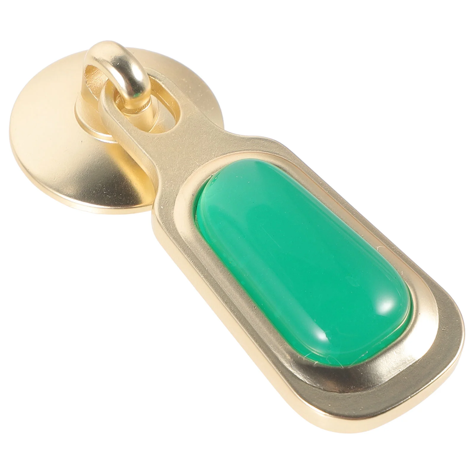 Китайская нефритовая подвесная ручка из цинкового сплава инкрустированная