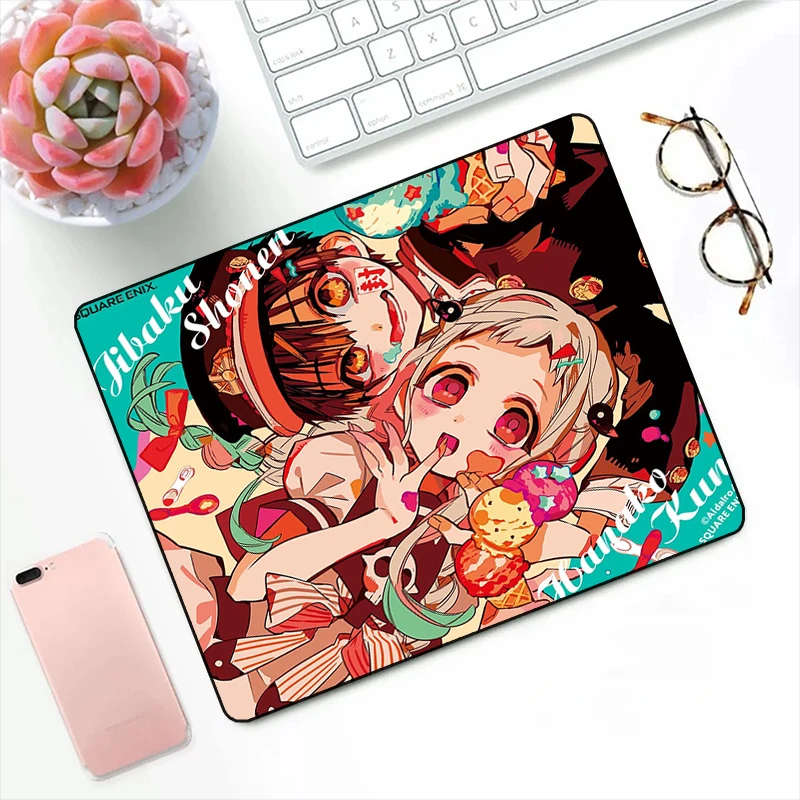 

Jibaku Shounen Hanako Kun Gamer Mouse Pad Anime Kawaii Desk Accessories Deskmat Gaming Mousepad Mats Mause Pc Pads Keyboard Mat