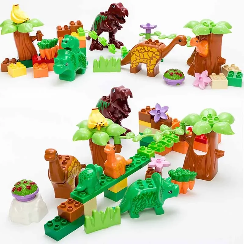 Креативный динозавр Юрского периода рай мир животные лесное дерево детские