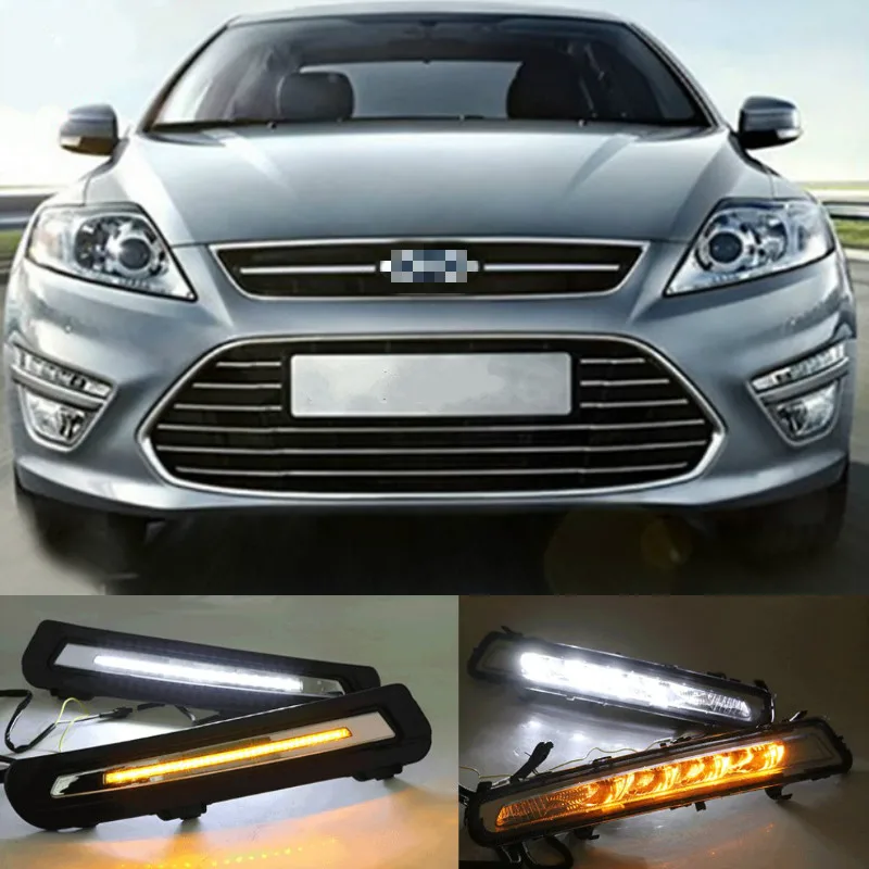 1 пара DRL для Ford Mondeo 2011 2012 2013 дневные ходовые огни противотуманная фара крышка с