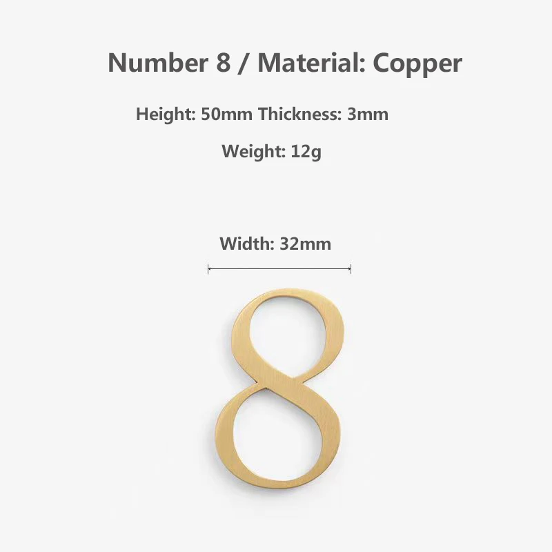 

Латунный номер адреса в скандинавском стиле в стиле ретро индивидуальные номера домов для дома ворота наклейка античная медная табличка с номером дома