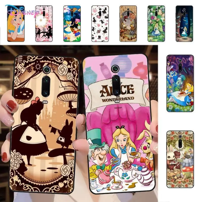 

Disney Alice in Wonderland Phone Case for Redmi 5 6 7 8 9 A 5plus K20 4X 6 cover