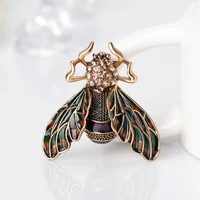 creative novelty fashion insect series bee brooch fashion european and american retro alloy drip oil corsage