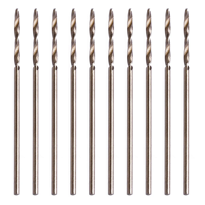 

New 10Pcs 1mm for TRIANGLE Shank HSS-Co Twist Drill Spiral Drill Bit Set