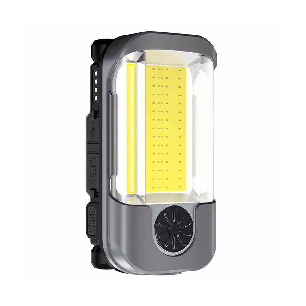 

Портативный ручной фонарь из АБС-пластика с питанием от аккумулятора и USB-выходом, подвесная Регулируемая Вращающаяся ручка, для кемпинга, а...