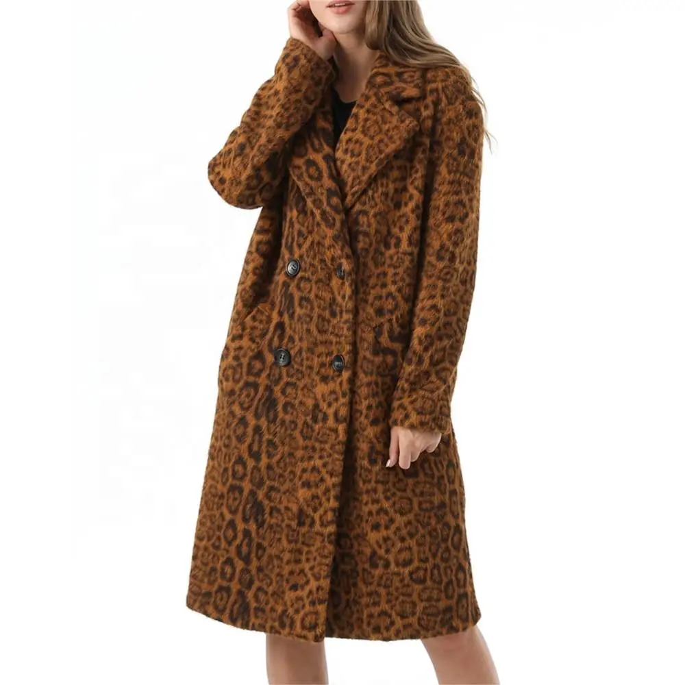 Women Winter Real Fur double-breasted Jacket New Design Real Fur Long With Pocket Coat Leisure Thermal Elegant women's Clothing