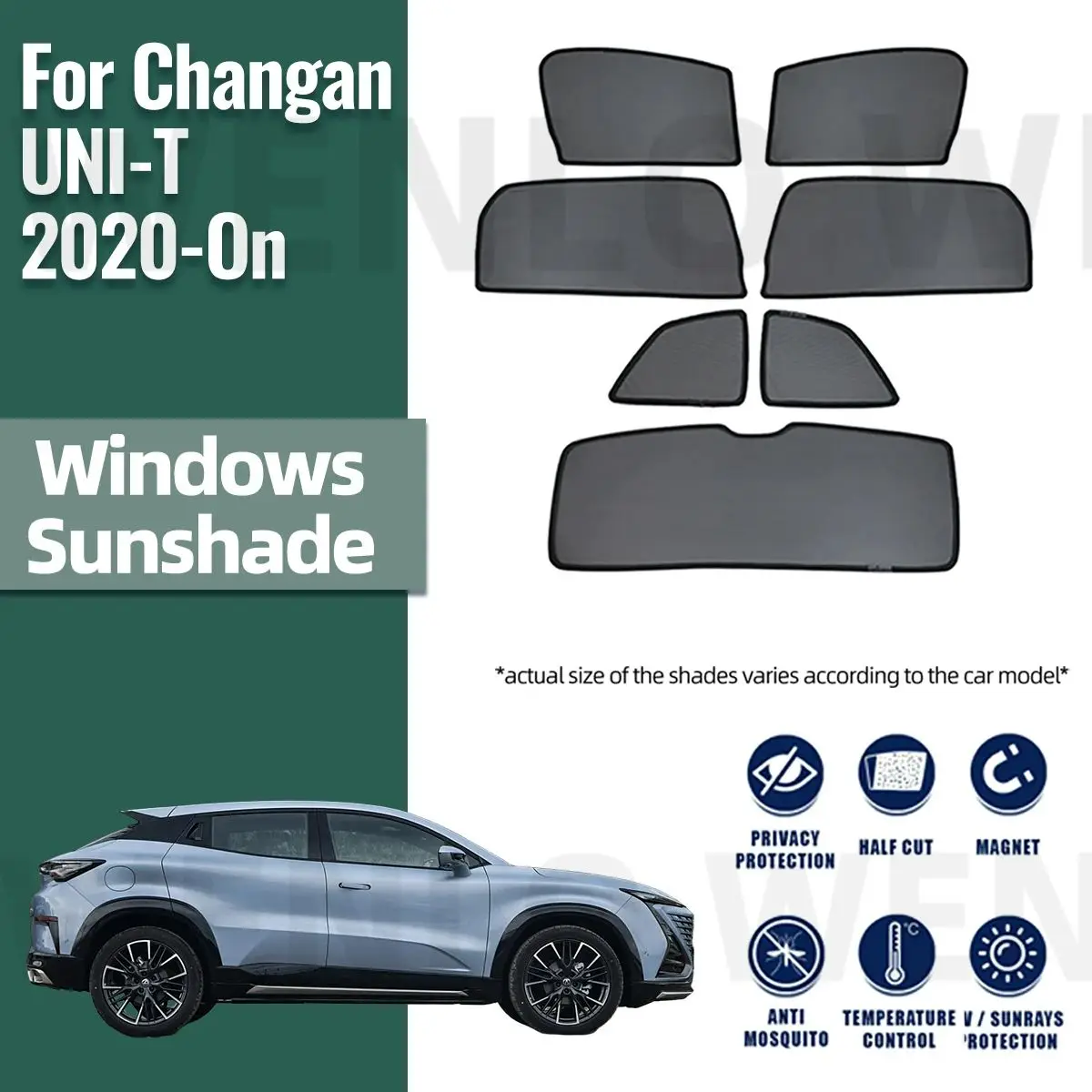 Для Changan UNI-T 2020-2023 2024 магнитный автомобильный солнцезащитный козырек передняя