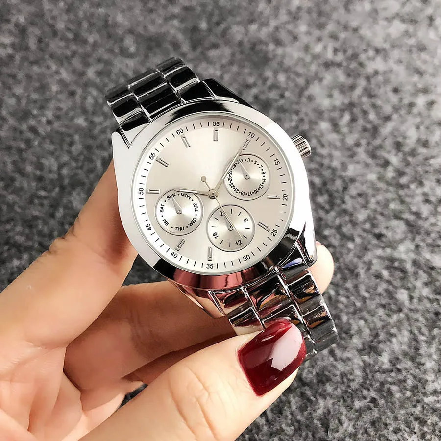 Brand Wrist Watches Women Girl Ladies Style Quartz Casual Steel Metal Band Clock fo05