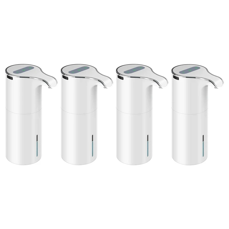 

4X 15Oz/450Ml Automatic Soap Dispenser Touchless Foaming Soap Dispenser - Rechargeable Waterproof Soap Pump Dispenser