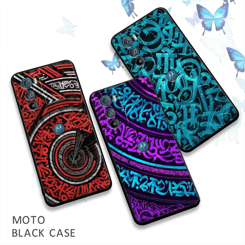 

Pokras Lampas Art Graffiti Coque For Motorola Moto Edge 40 30 20 Pro Neo Lite One Fusion Plus G Stylus Phone Case Silicone Cover