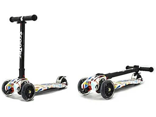 Самокат складной рег. руч свет до 40кг арт.S00255 | Спорт и развлечения