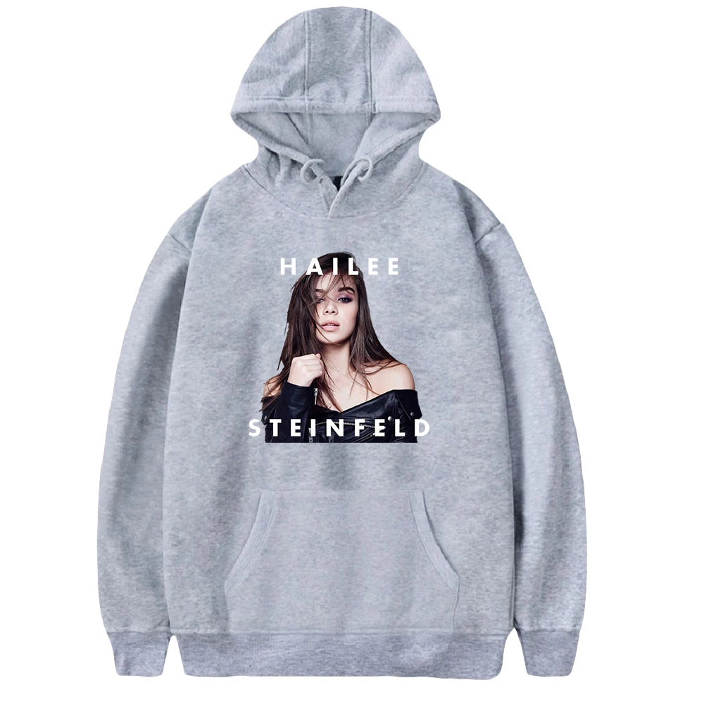 

2022 Hailee Steinfeld Hoodie teenagers Long Sleeve Women Men's Tracksuit Streetwear 90s American Star Streetwear Clothes TOPS