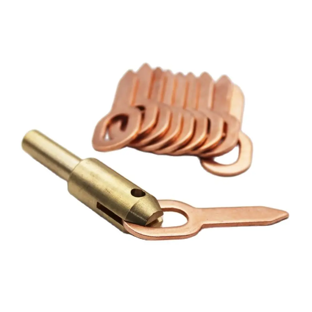 

11pcs Spot Welding Spotter Dent Puller Kit 1pc Brass Chuck with 10pcs Straight Pull Rings