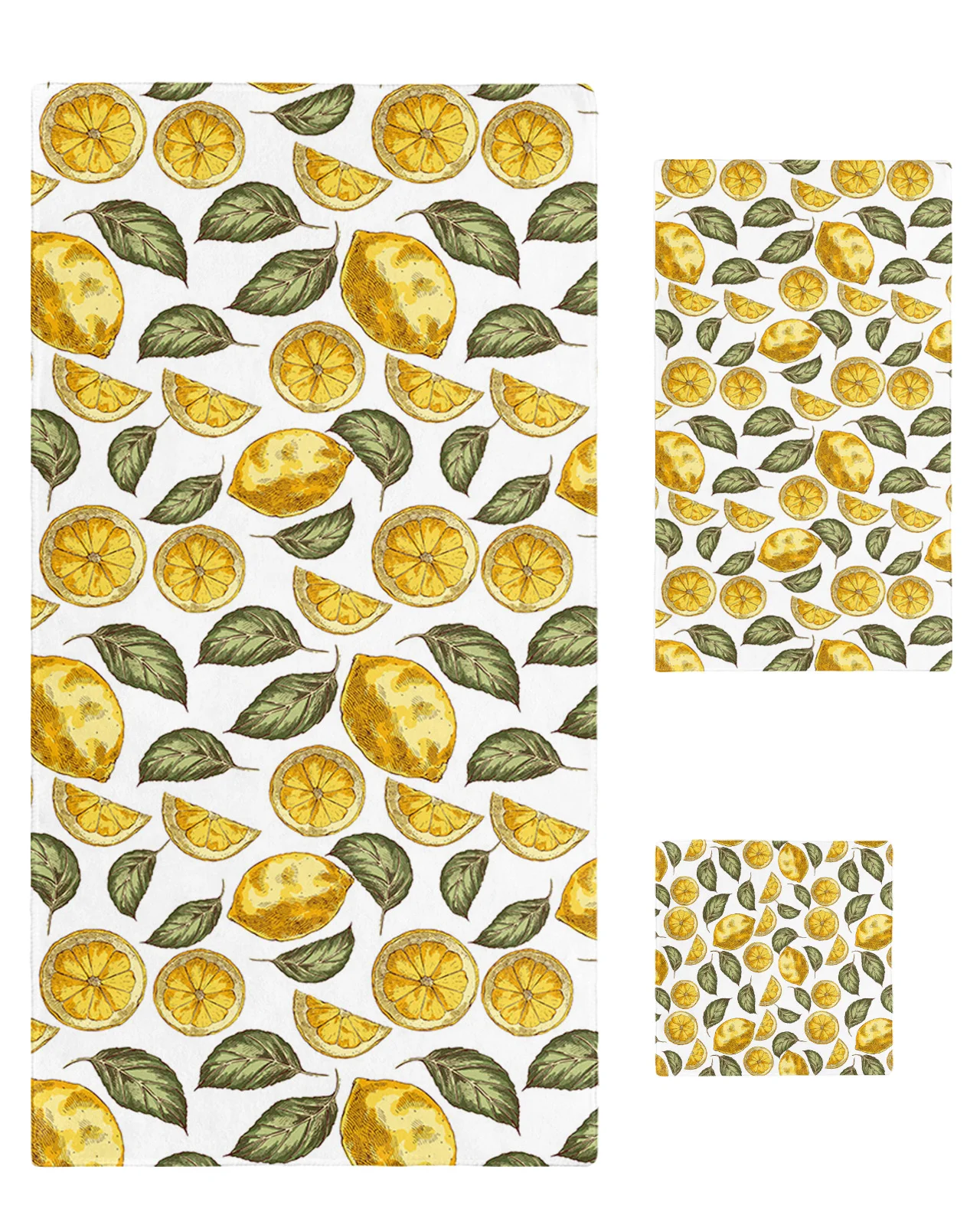 

Набор полотенец с фруктами, лимонными зернами, банное полотенце, полотенце для лица, полотенце для рук, мягкое банное полотенце для лица, наб...