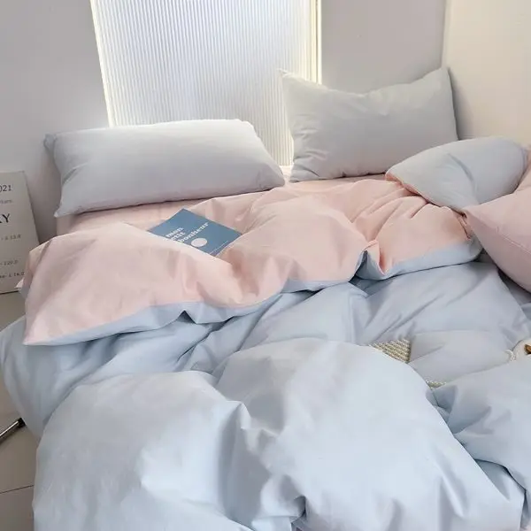 Пододеяльник из стираного хлопка по индивидуальному заказу цельный