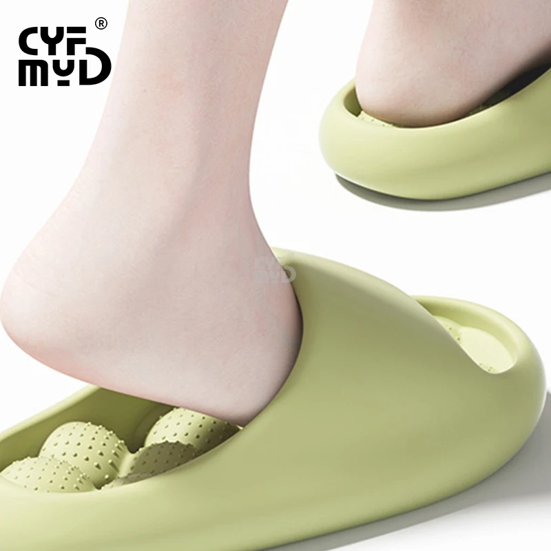 Home Slippers for Women Fashion Design Massage Bottom Bathroom Eva Slippers Soft Light Slide Indoor Platform Shoes Summer 2023