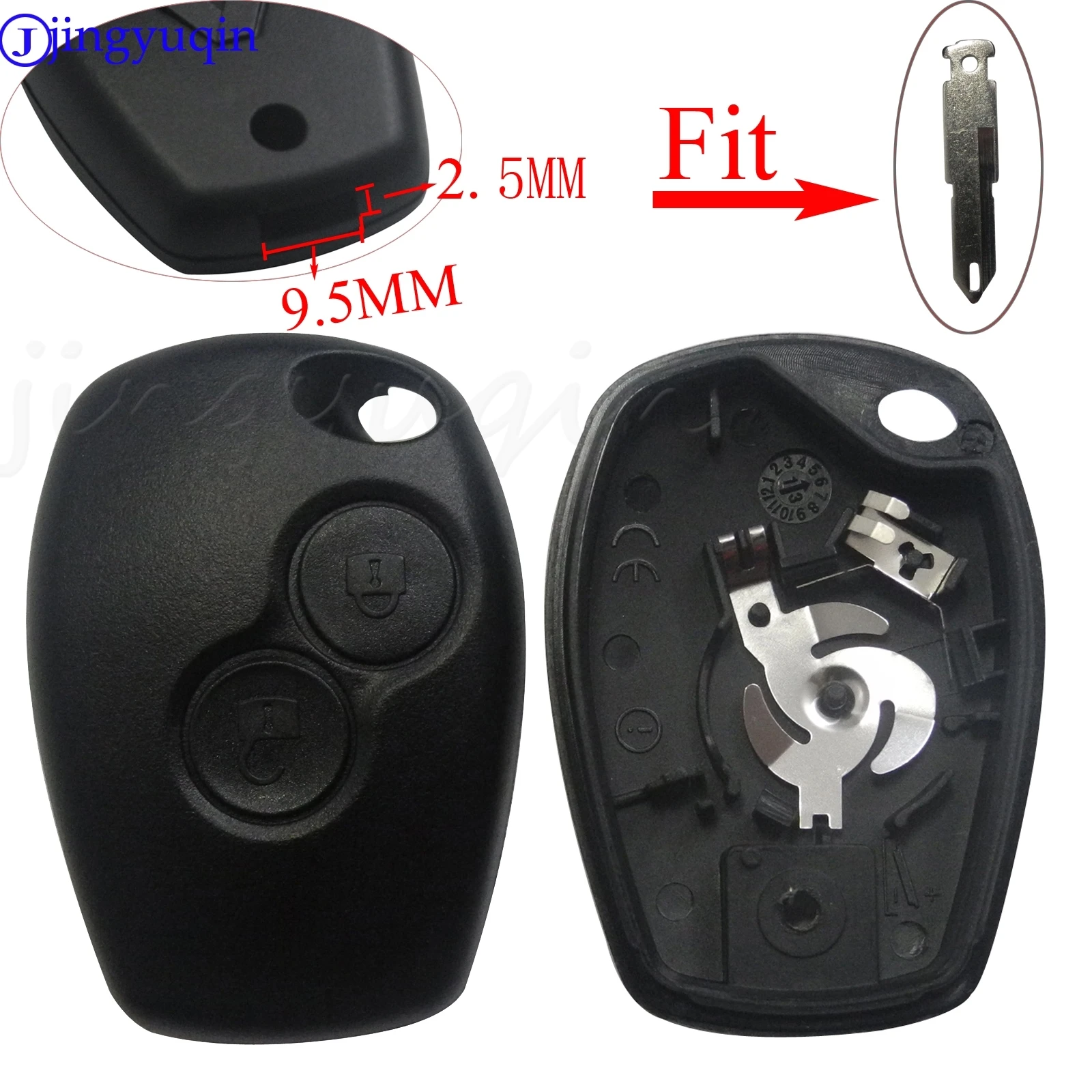 Чехол для пульта дистанционного управления с двумя кнопками Renault Megane Modus Espace Laguna